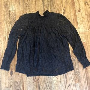 Black lace top